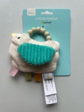 Pearhead Plush Silicone Teether - Bird